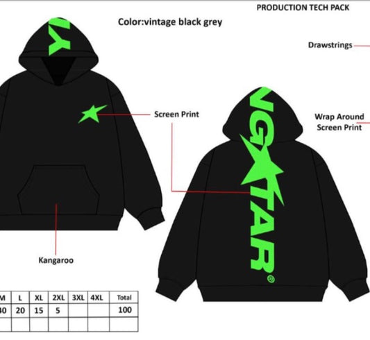 YNGSTAR PULLOVER HOODIE SET IN SLIME