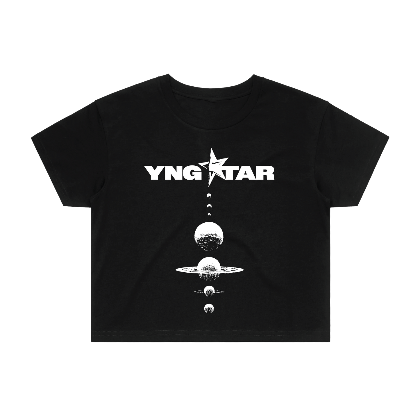 Planets women’s crop tee