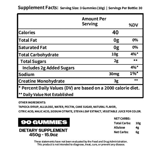 YNGSTAR Creatine Gummies