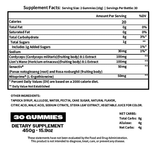 YNGSTAR Lock In 🔐 Endurance & Focus Gummies