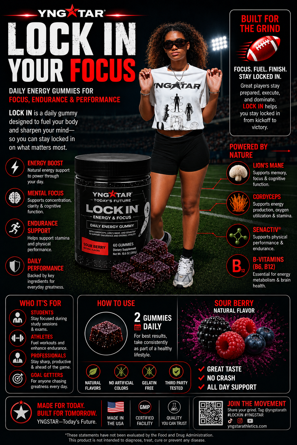 YNGSTAR CREATINE: CONQUER & DESTROY 💪🏽⚡🧠