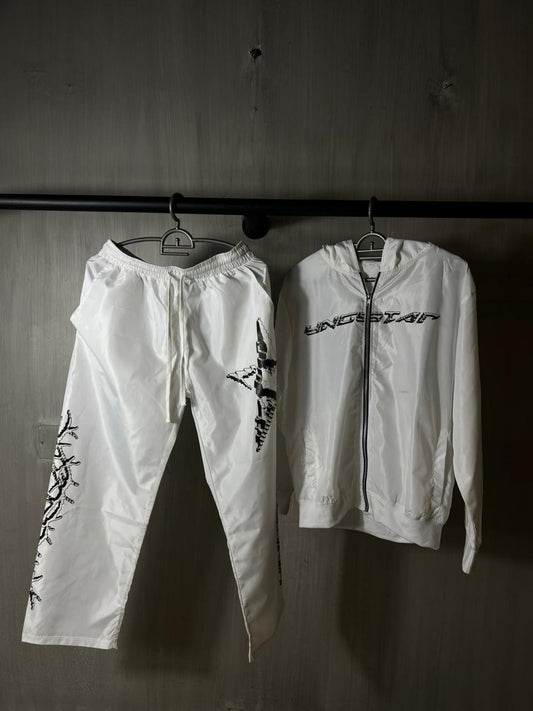 YNGSTAR WINDBREAKER SET IN WHITE