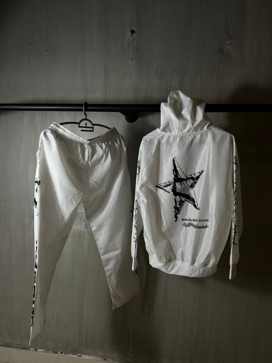 YNGSTAR WINDBREAKER SET IN WHITE