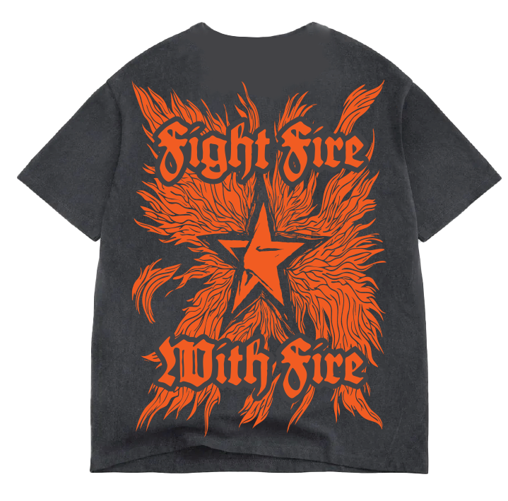 Fight Fire Tee Black